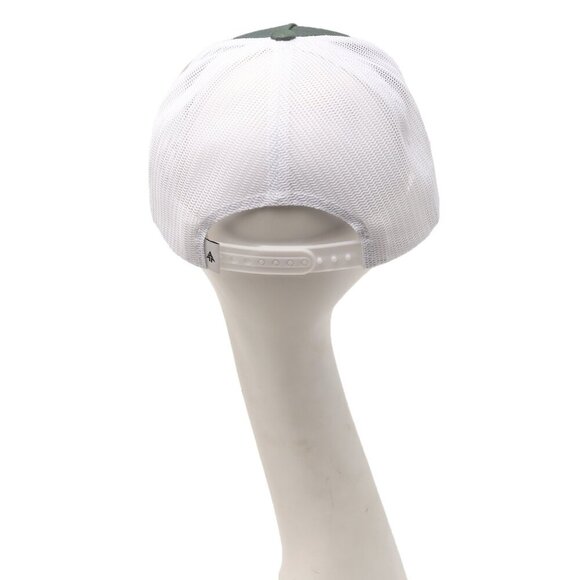 Woods Heritage Trucker Baseball Hat Mesh Snapback Cap Floral Green Purple White - Picture 5 of 7